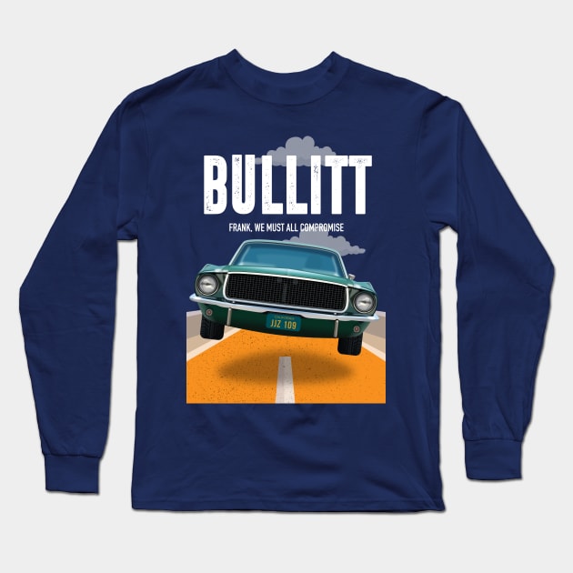 Bullitt - Alternative Movie Poster Long Sleeve T-Shirt by MoviePosterBoy